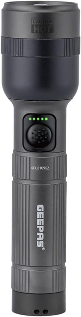 Zoomable LED Flashlight 1500 Lumen Super Bright Powerful 3000mAh Battery