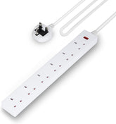 6 Gang Extension Lead, 3M Cable 6-Way Plug Extension Cable