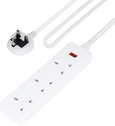 3 Gang Extension Lead, 10M Cable 3-Way Plug Extension Cable