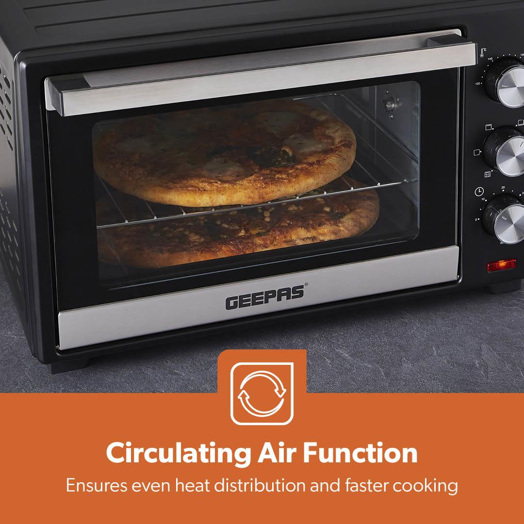 30L Electric Mini Oven and Grill Cooker With Rotisserie