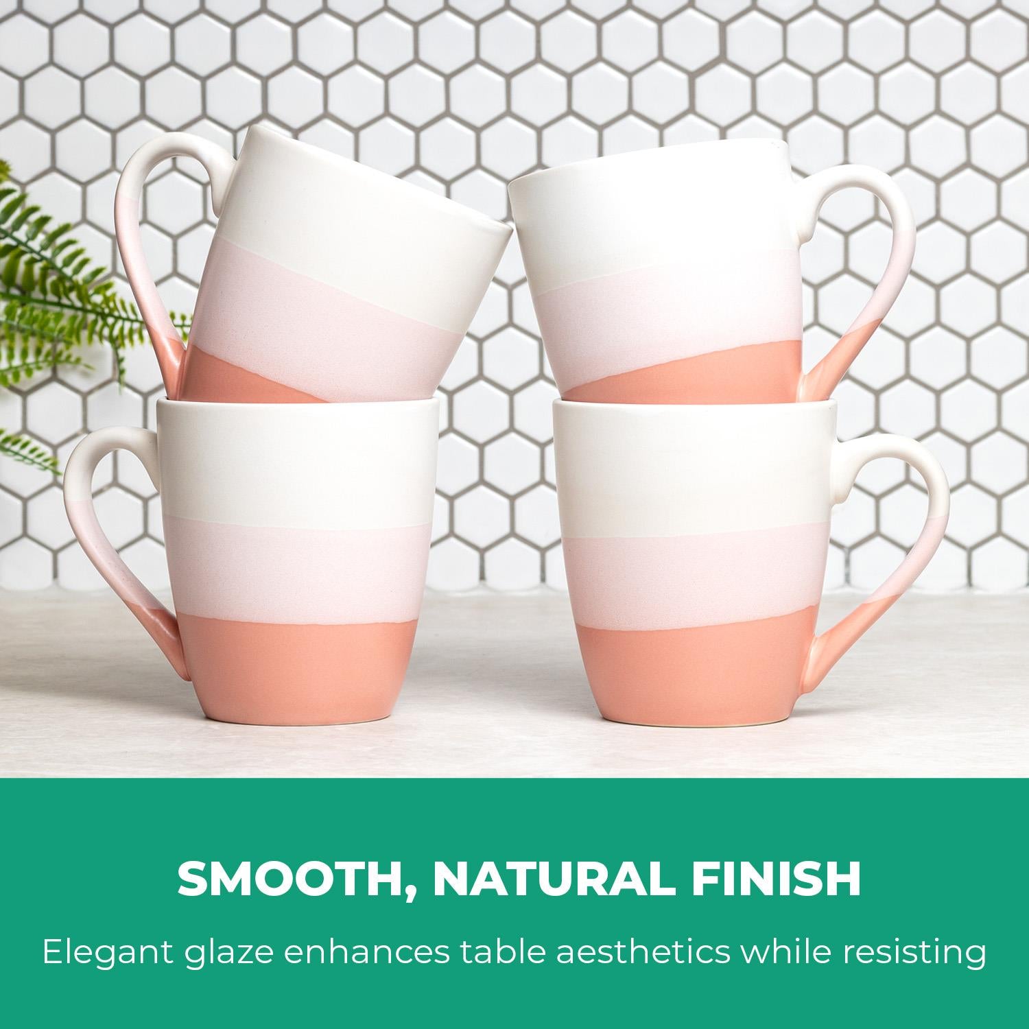 16-Piece Stoneware Dinner Set Plates, Bowls and Cups Set