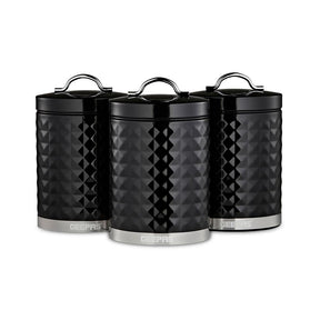 3-Piece Matching Airtight Kitchen Storage Canister Set 1.3L