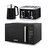 Arcus 23L Digital Microwave Oven, 1.7L kettle & 4-Slice Toaster Set