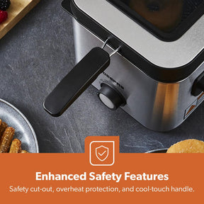 1.5L Stainless Steel Deep Fat Fryer With Viewing Window