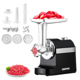 Black and Silver Electric Meat Grinder and Mincer 1800W