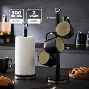 Black Kettle, Toaster, Storage Canister, Bread Bins Kitchen Set