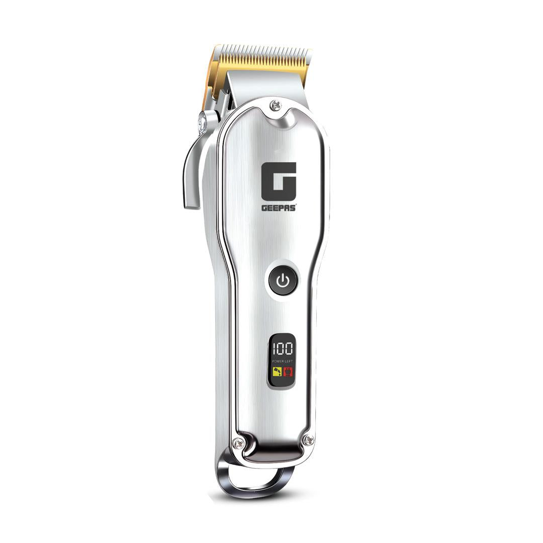 Chrome Stainless Steel Men's Bear and Hair Cordless Clipper