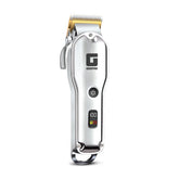 Chrome Stainless Steel Men's Bear and Hair Cordless Clipper