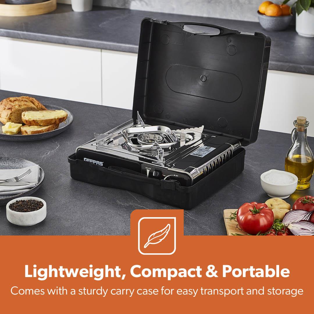 2-In-1 Single Camping Gas Stove With Carry Case