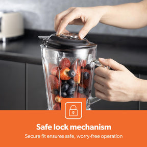 Retrovive Cream 2-In-1 Food Jug Blender With 1.5L Glass Jug