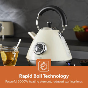Retrovive 1.7L 3000W Electric Vintage Kettle Rapid Boil