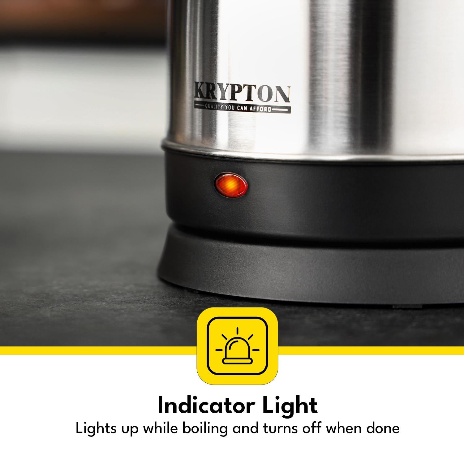 1.8L Stainless Steel Electric Kettle With Auto Shut-Off 1500W