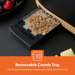 NordiQ Black 2-Slice Toaster & 1.7L Electric Kettle Matching Set