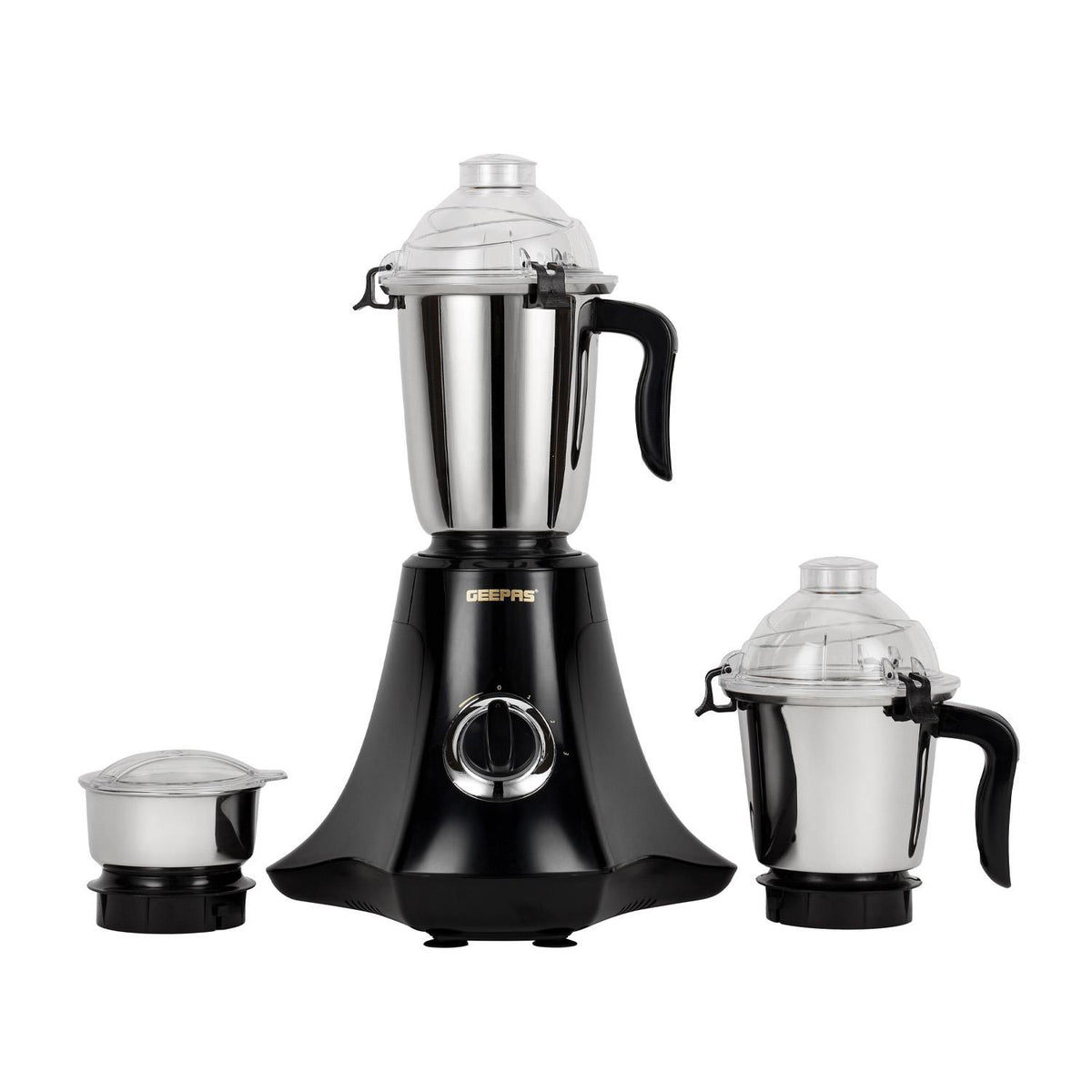 3-In-1 Black 750W Wet & Dry Electric Mixer Grinder With Multi-Jar Set