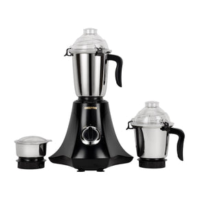3-In-1 Black 750W Wet & Dry Electric Mixer Grinder With Multi-Jar Set