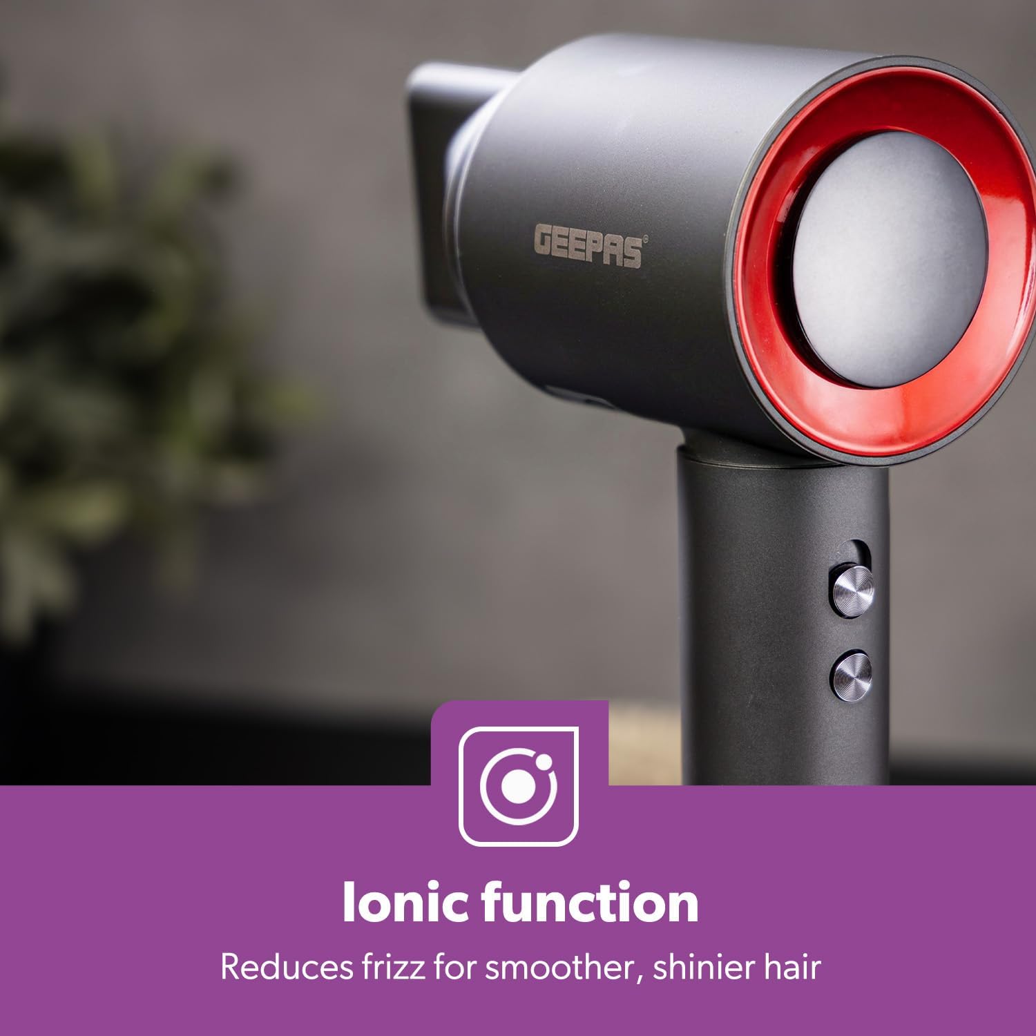 Ionic Hair Dryer 1800W | 3 Heat 2 Speed Settings with Indicator Light | Brushless High-Speed Motor