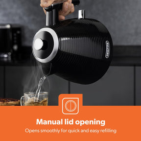 Linear 1.7L Electric Kettle Rapid Boil Cordless Jug Kettle