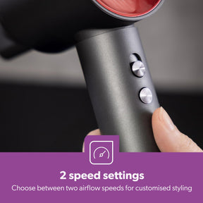 Ionic Hair Dryer 1800W | 3 Heat 2 Speed Settings with Indicator Light | Brushless High-Speed Motor