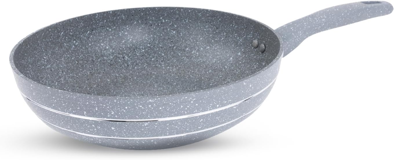 Forged Aluminium Wok Pan, 26 CM | Induction Safe Frying Pan