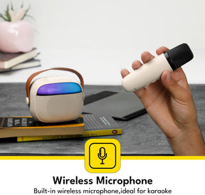 Portable Bluetooth Speaker with Wireless Microphone
