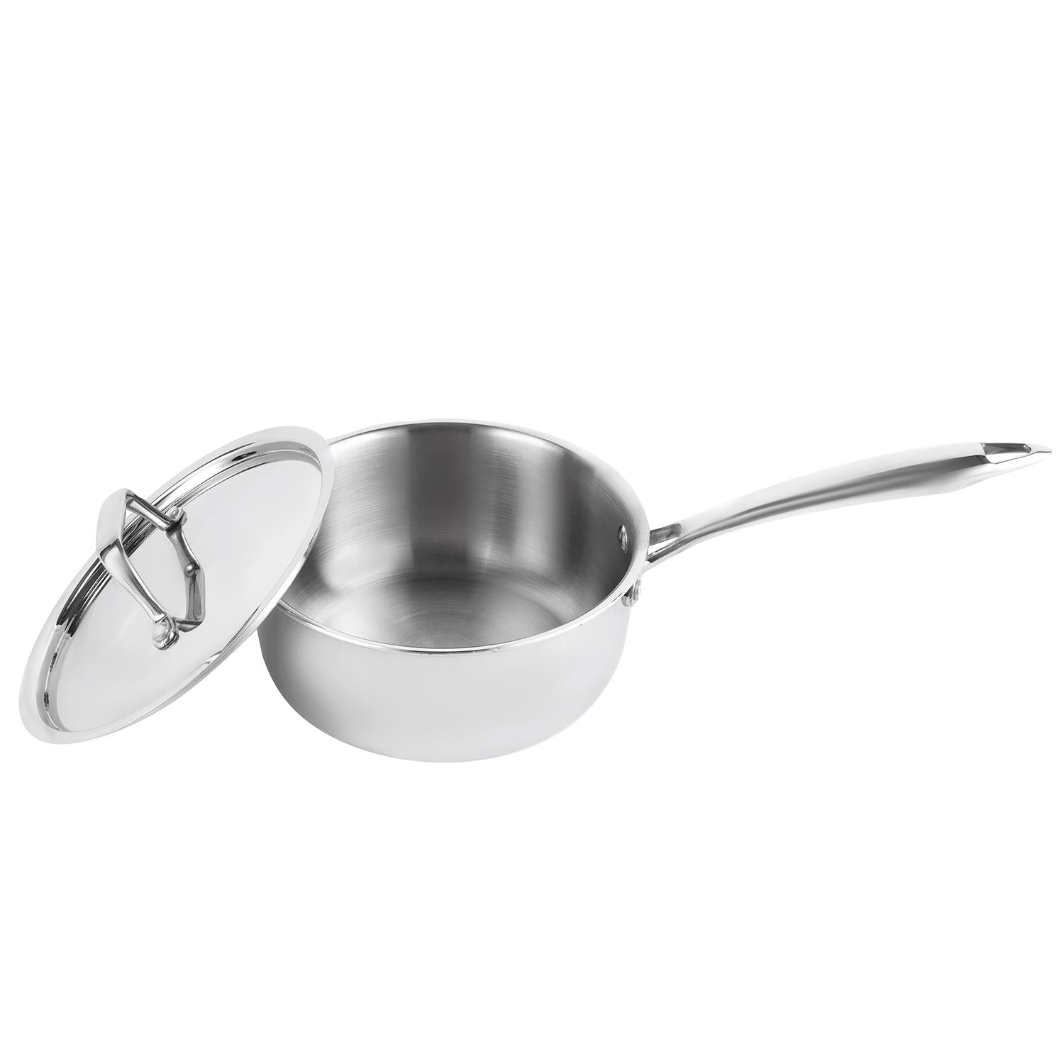 20cm Stainless Steel Tri-Ply Saucepan With Lid