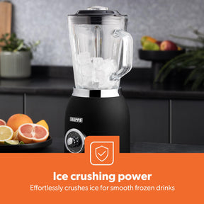Retrovive Black 2-In-1 Jug Blender With 1.5L Glass Jug 800W