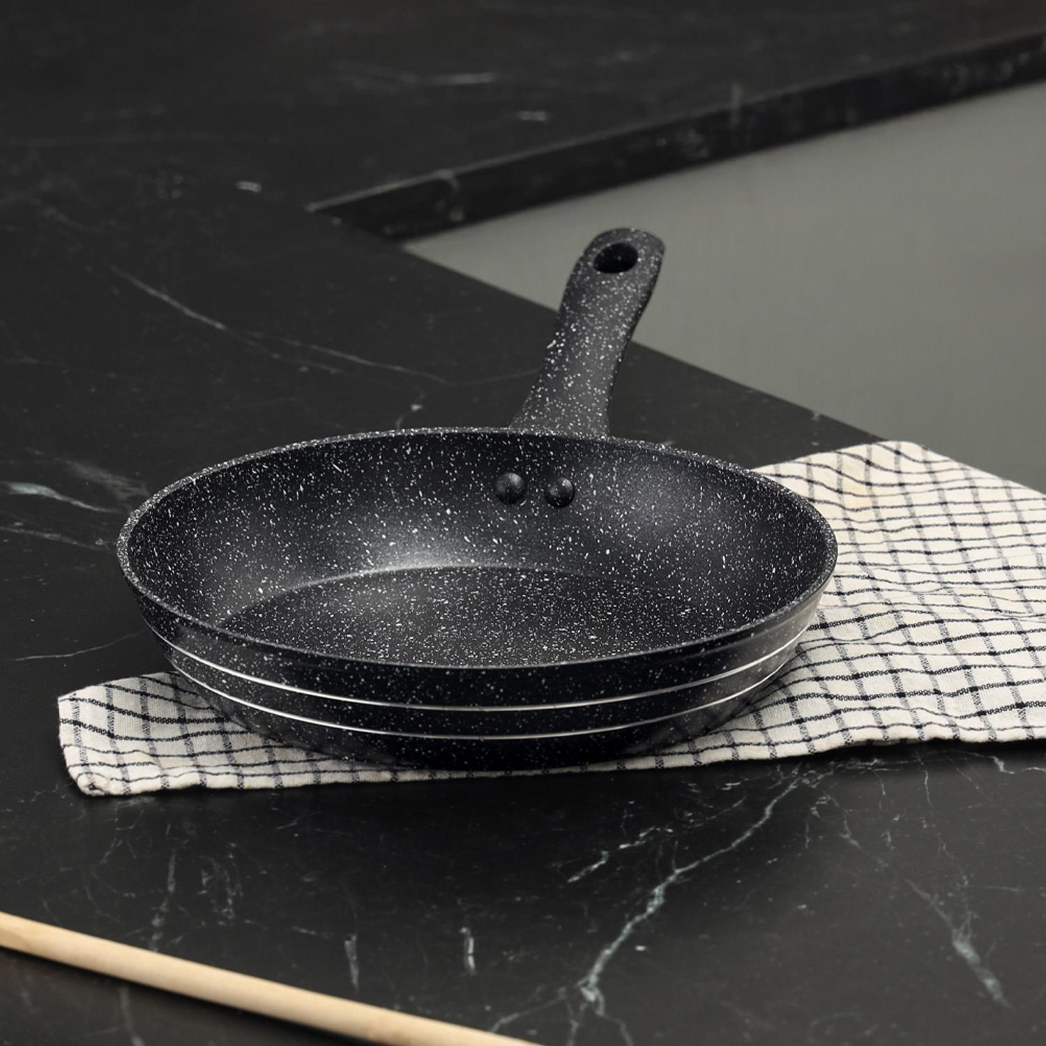 24cm Non Stick Frying Pan Granite Coated Saute Frypan