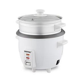 3-In-1 White Automatic Electric Rice Cooker and Steamer 0.6L