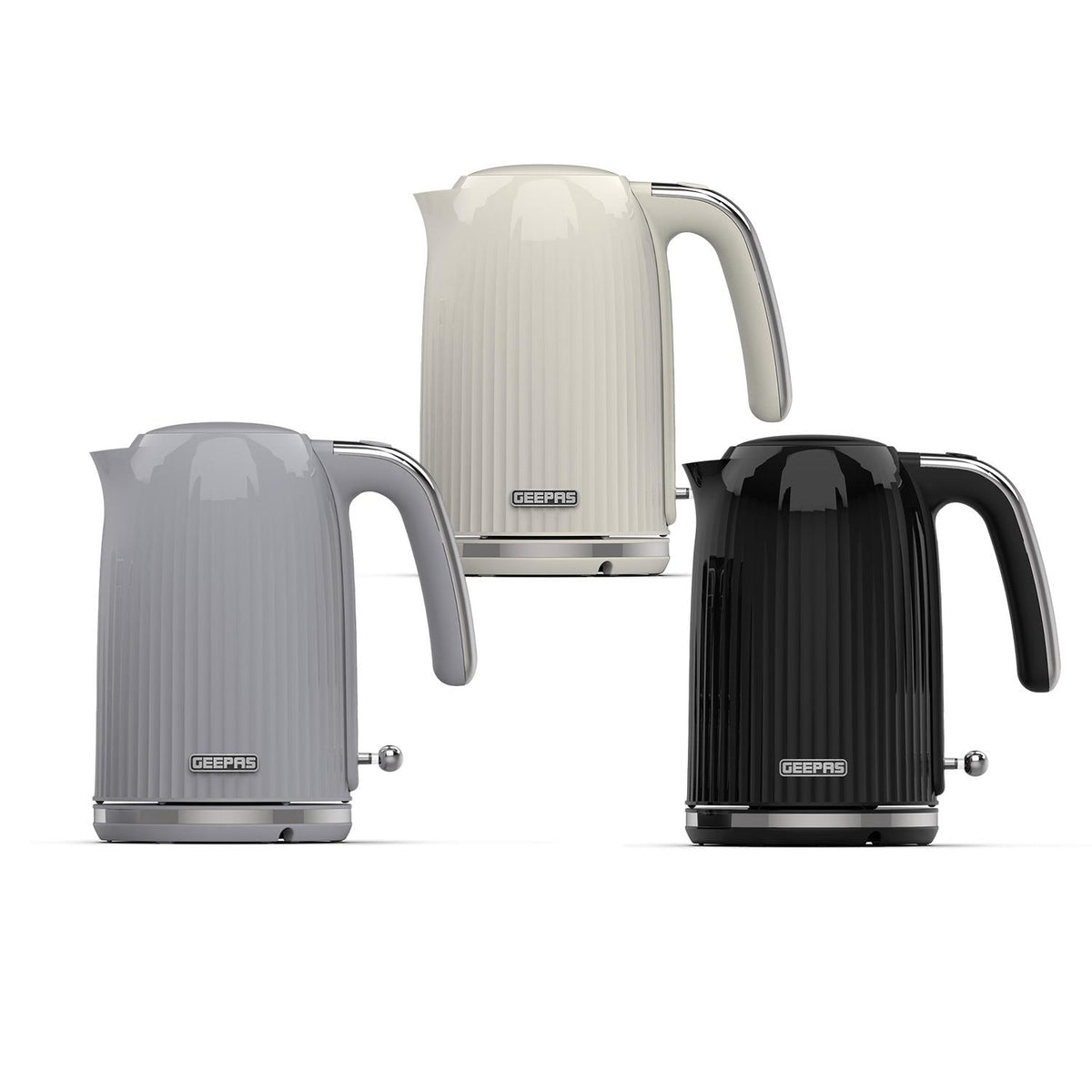 1.7L 'Fluted' Cordless Rapid Boil Electric Kettle 3000W