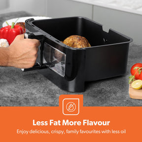 10L Air Fryer Drawer With Removable Divider With Viewing Window