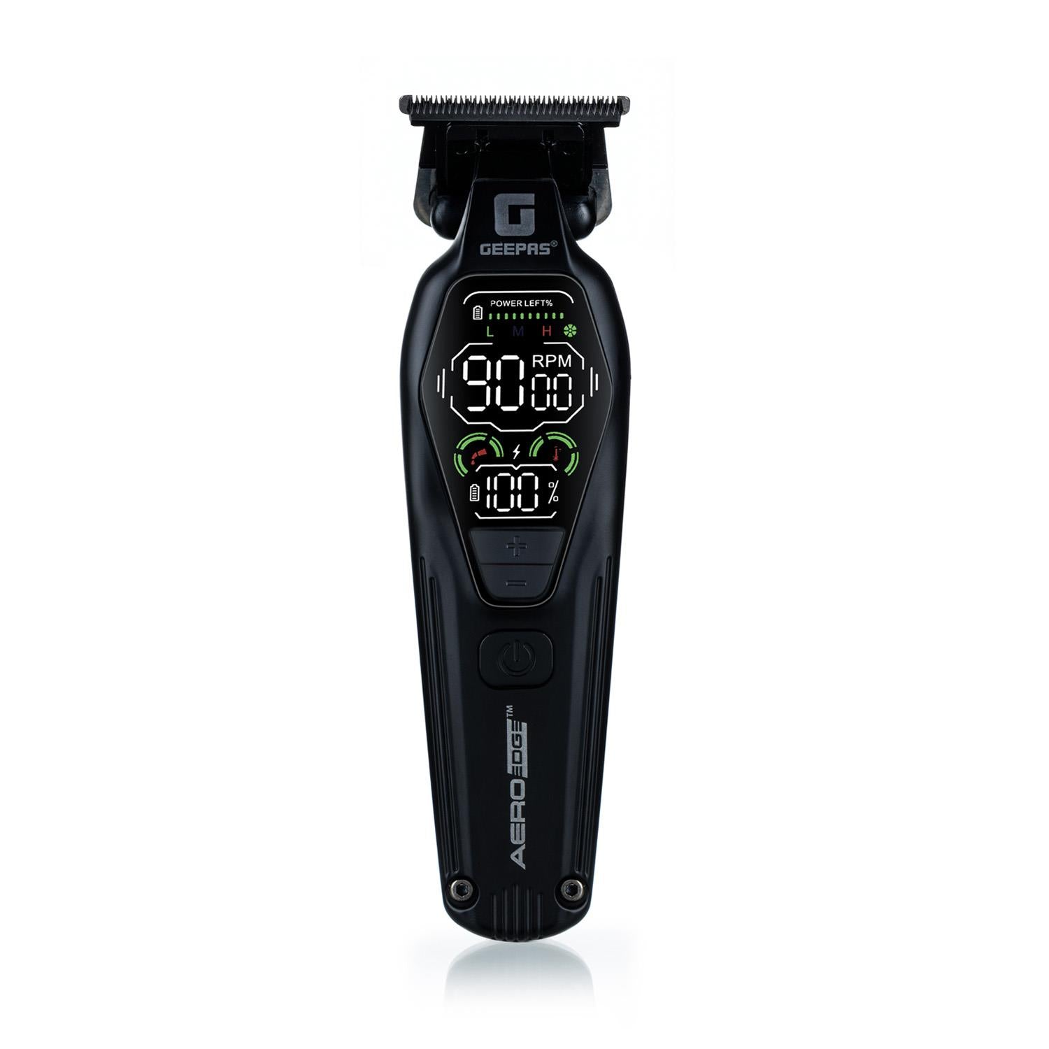 9000 RPM DLC Stainless Steel Digital Clipper and Trimmer