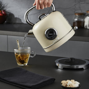 1.8L Cream Retrovive Rapid-Boil Vintage Electric Kettle