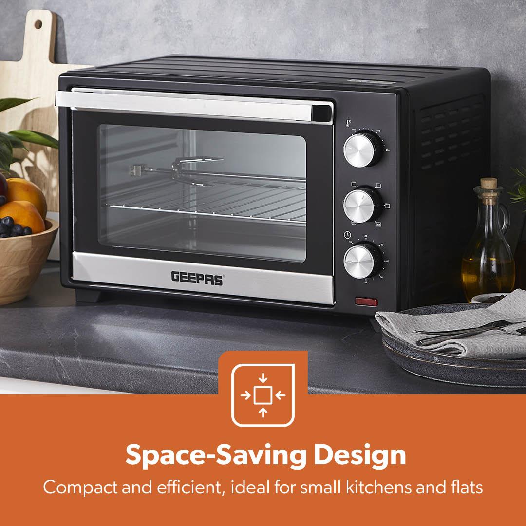 30L Electric Mini Oven and Grill Cooker With Rotisserie