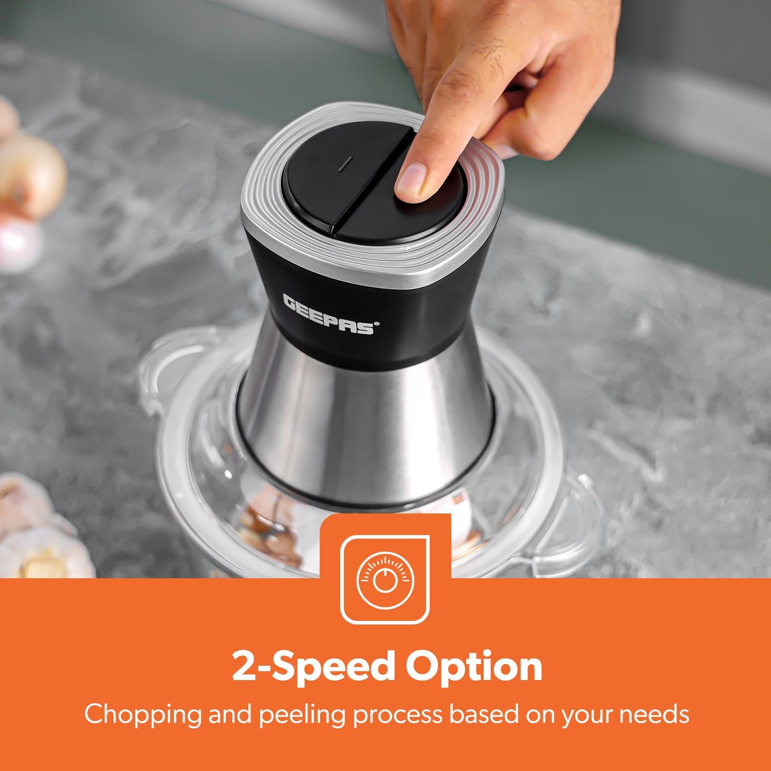 500W Mini Food Processor Chopper and Meat Grinder 2L