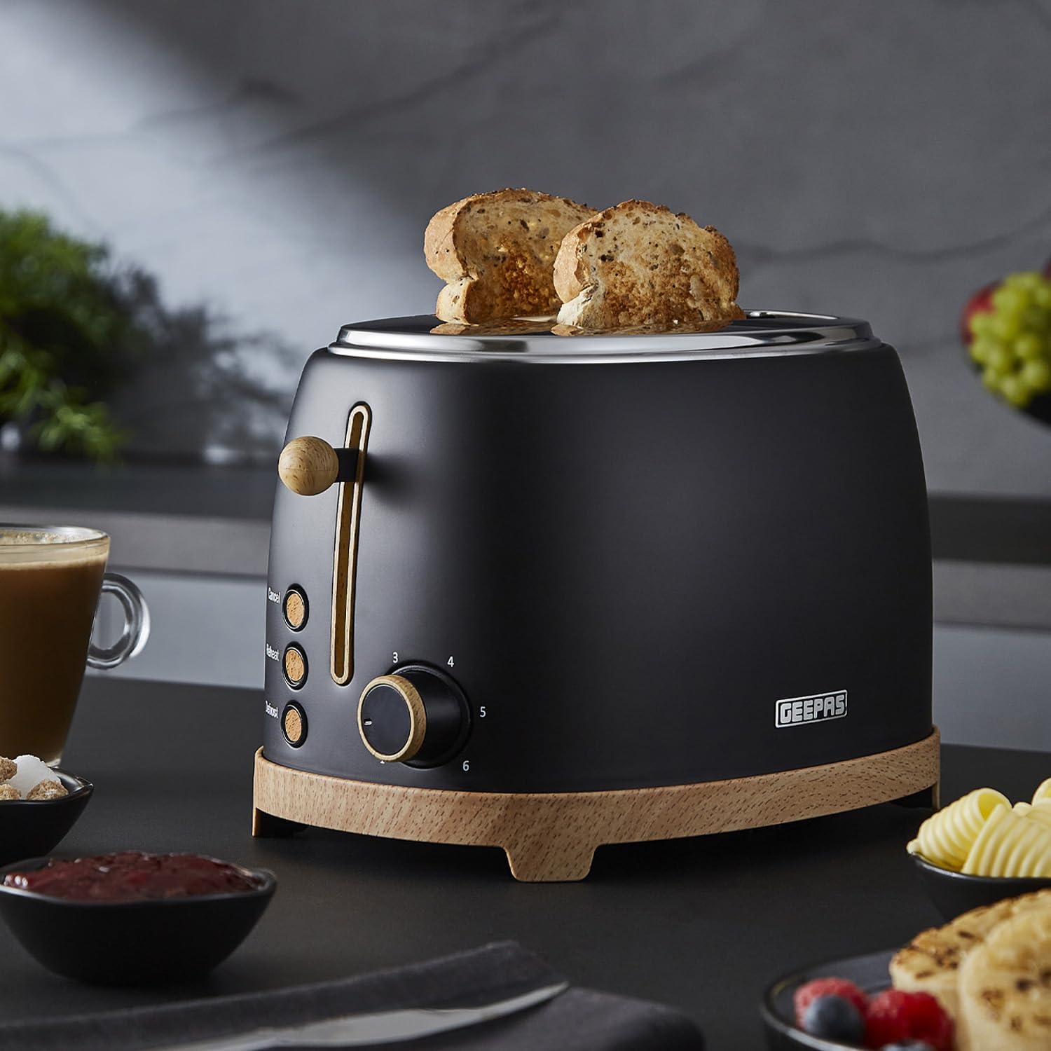 Black NordiQ 1.7L Electric Kettle, Toaster, Jug Blender & 20L Microwave Set