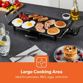 Electric Teppanyaki Table Top Grill Non-Stick Griddle