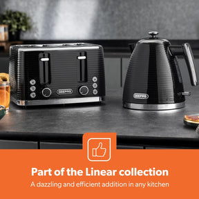 Linear 1.7L Electric Kettle Rapid Boil Cordless Jug Kettle