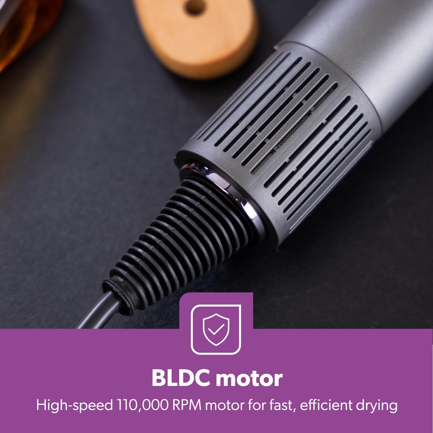 Ionic Hair Dryer 1800W | 3 Heat 2 Speed Settings with Indicator Light | Brushless High-Speed Motor