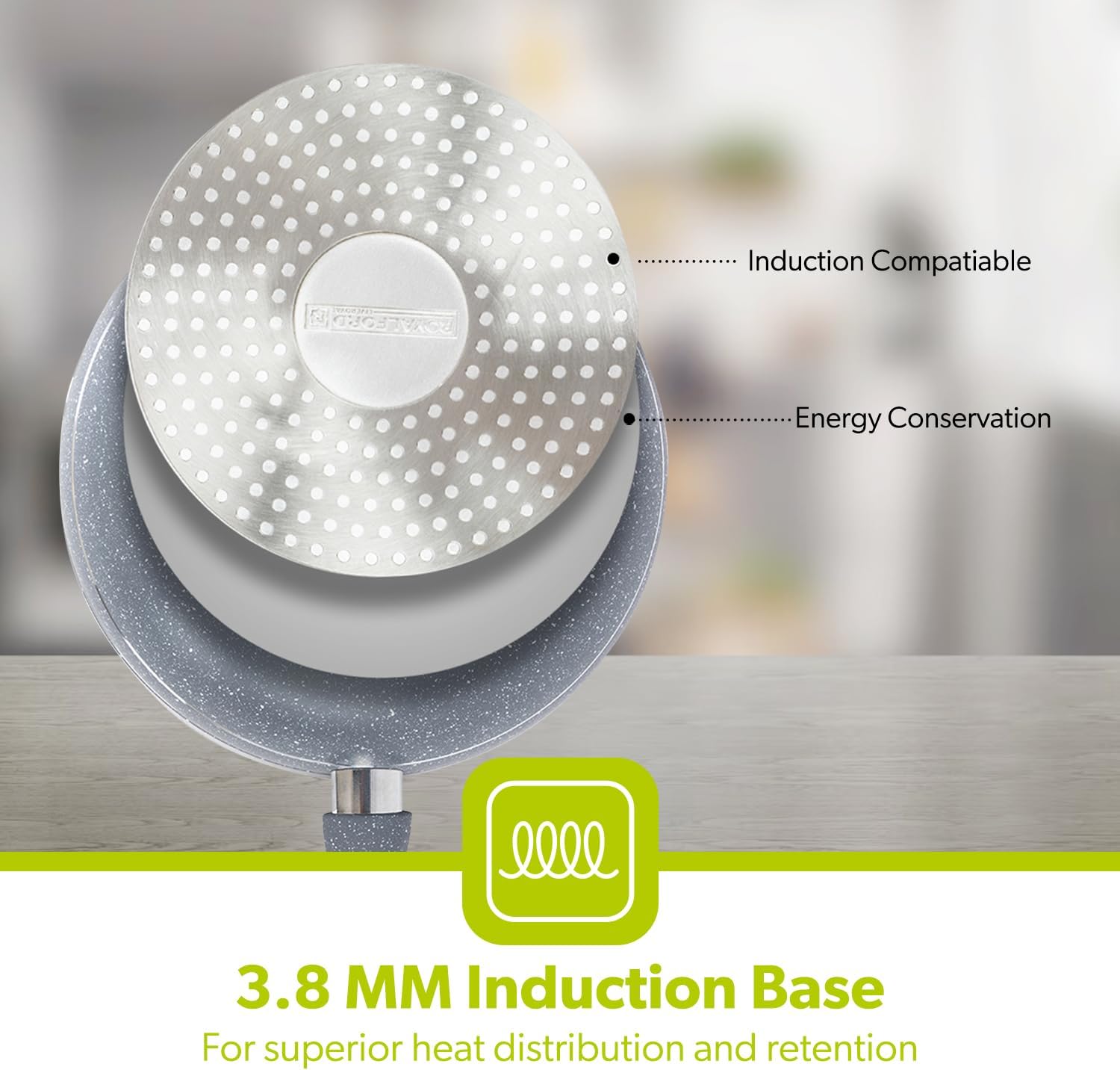 Forged Aluminium Wok Pan, 26 CM | Induction Safe Frying Pan
