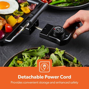 Electric Teppanyaki Table Top Grill Non-Stick Griddle