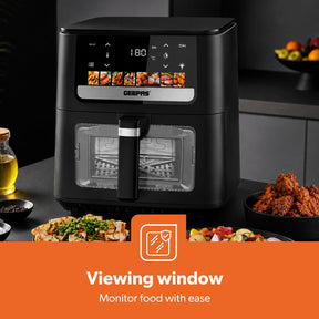 6.5L Digital Family-Sized 8-in-1 Convection Air Fryer with LED Touchscreen