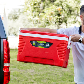 25L Red Insulated Ice Cooler Box For Picnic & Camping