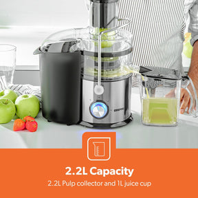 800W Centrifugal Juicer with 2-Speeds and Pulse Function