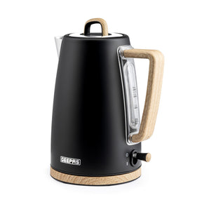 NordiQ Black 1.7L Fast Boil Stainless Steel Electric Kettle