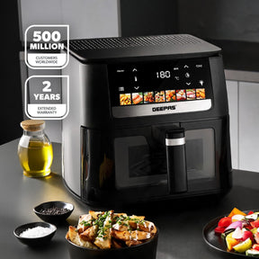 6.5L Digital Family-Sized 8-in-1 Convection Air Fryer with LED Touchscreen