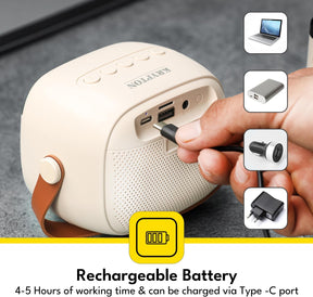 Portable Bluetooth Speaker with Wireless Microphone