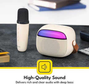 Portable Bluetooth Speaker with Wireless Microphone