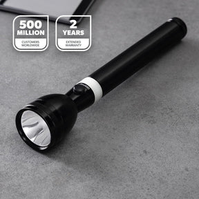 Rechargeable LED Torch 7W Super Bright Lightweight 6000mAh Long Battery Life Flashlight