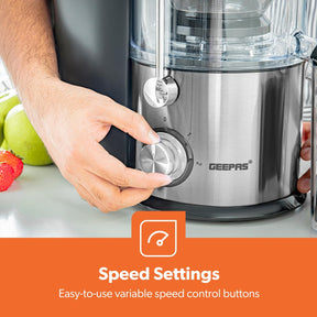 800W Centrifugal Juicer with 2-Speeds and Pulse Function