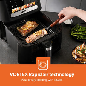 6.5L Digital Family-Sized 8-in-1 Convection Air Fryer with LED Touchscreen